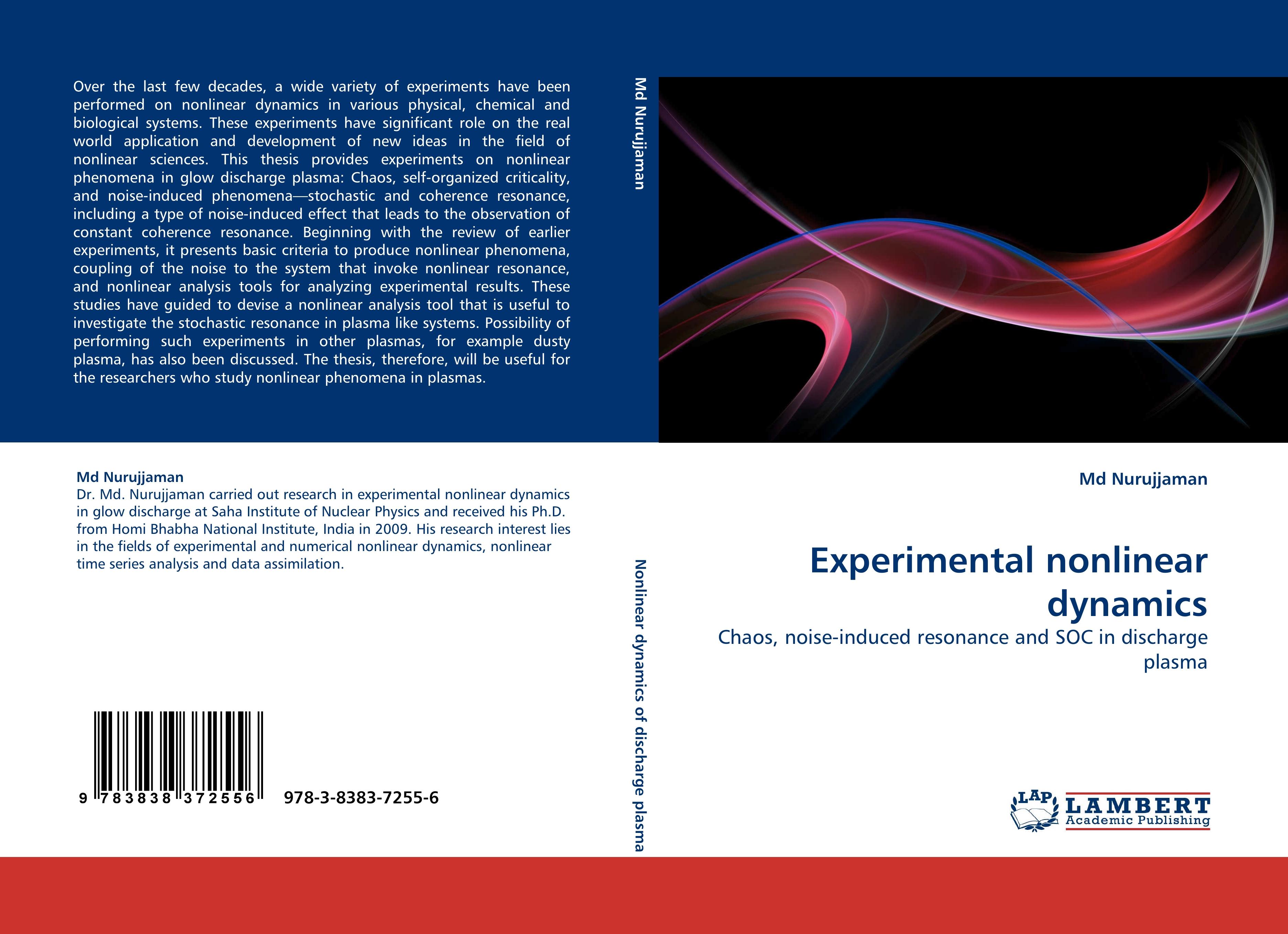 Experimental nonlinear dynamics | Chaos, noise-induced resonance and SOC in discharge plasma | Md Nurujjaman | Taschenbuch | Paperback | 120 S. | Englisch | 2010 | LAP LAMBERT Academic Publishing - Nurujjaman, Md