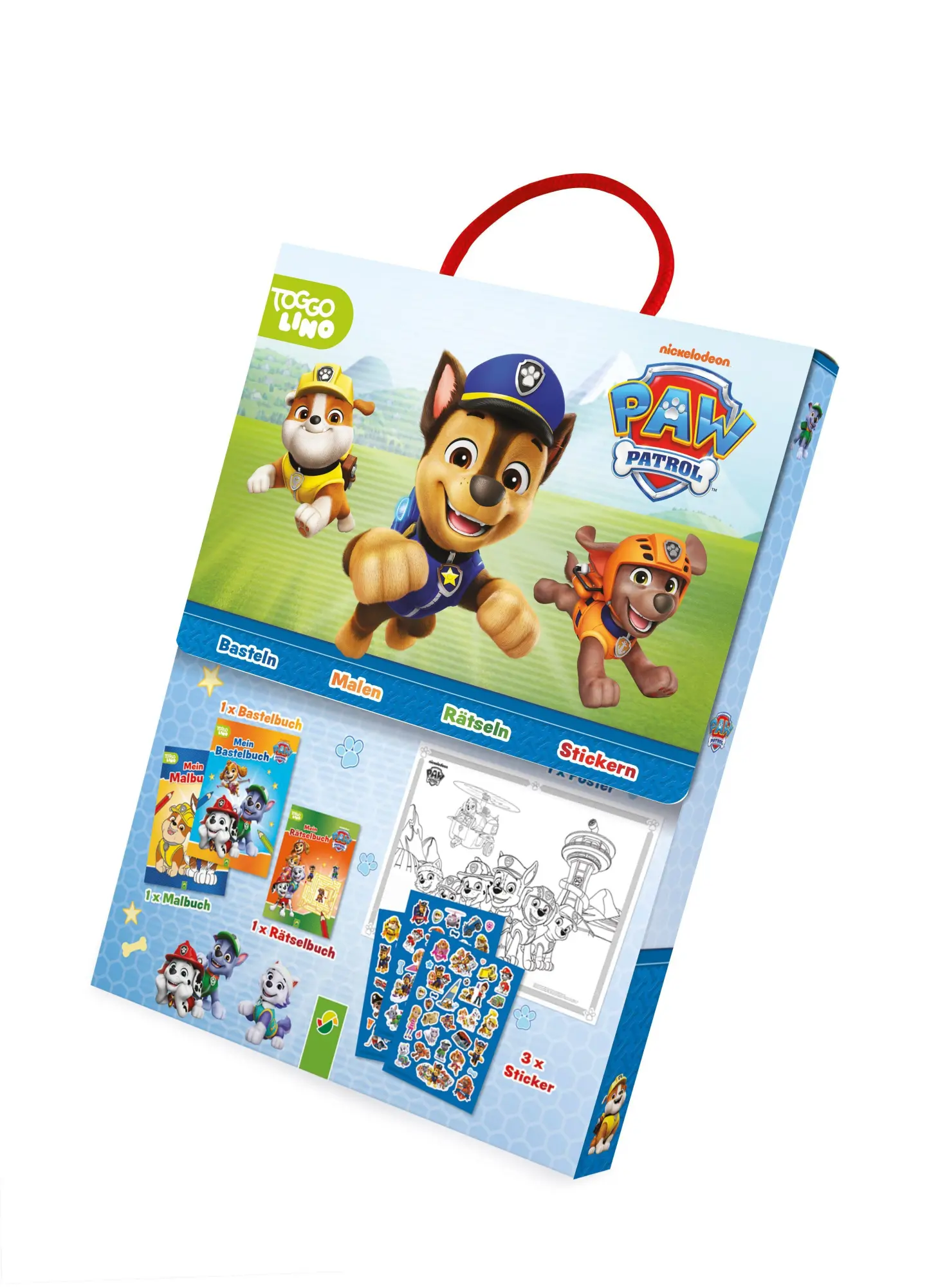 Cover: 9783849952556 | Paw Patrol Spaß-Set I Basteln - Rätseln - Stickern | Taschenbuch