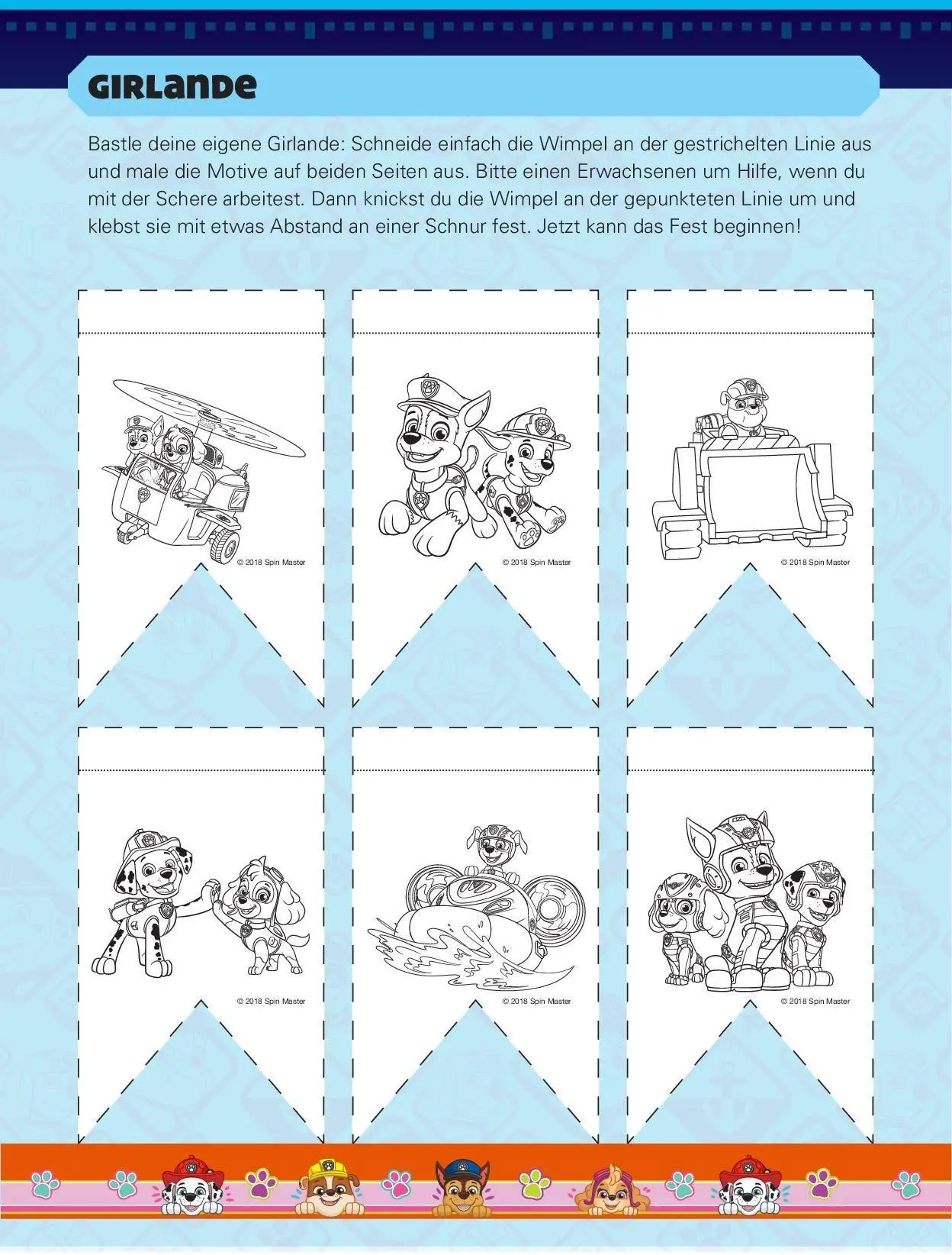 Bild: 9783849952556 | Paw Patrol Spaß-Set I Basteln - Rätseln - Stickern | Taschenbuch