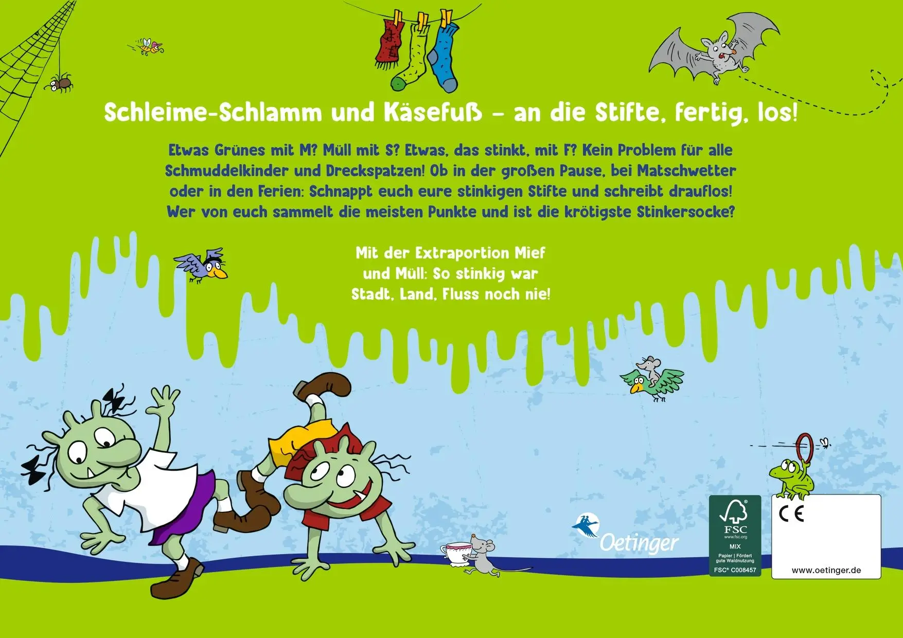 Rückseite: 4260160882656 | Die Olchis. Stadt, Land, Stinkersocke! | Erhard Dietl | Spiel | Olchis