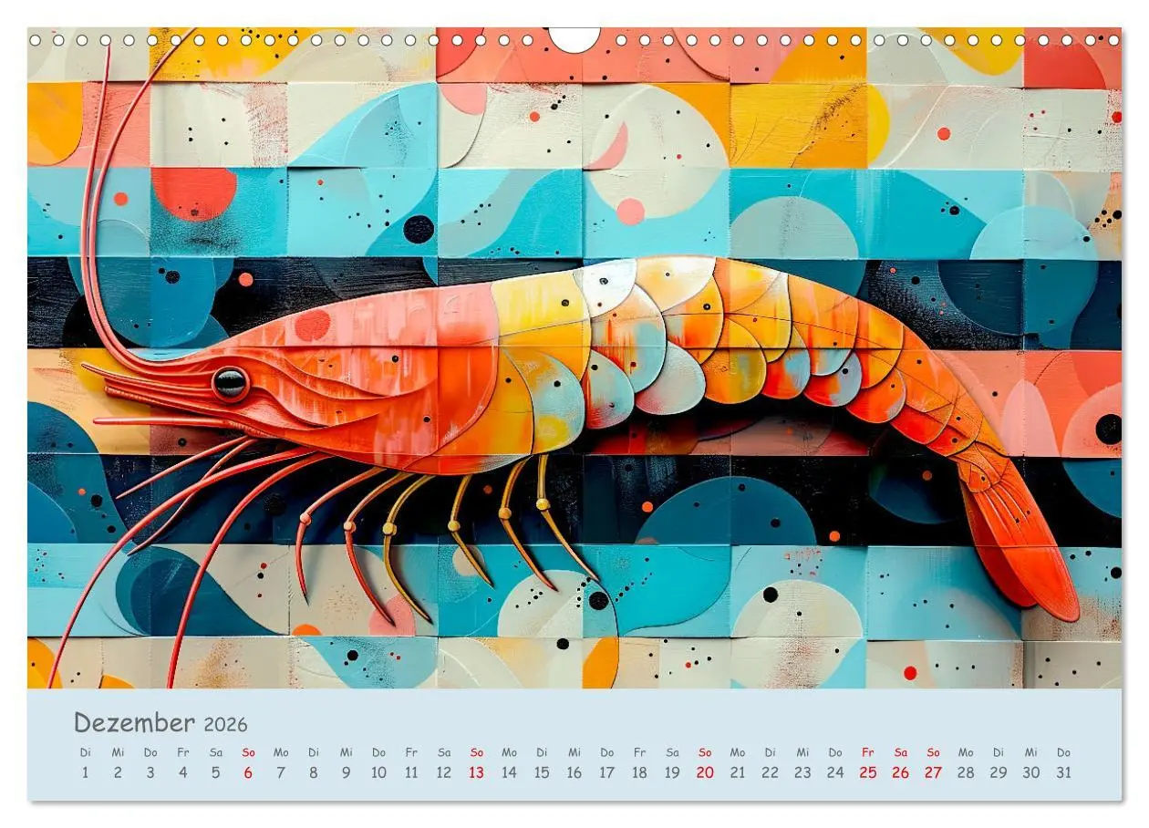 Bild: 9783457282656 | Ozean - Flossen, Schalen, Tentakel (Wandkalender 2026 DIN A3 quer),...