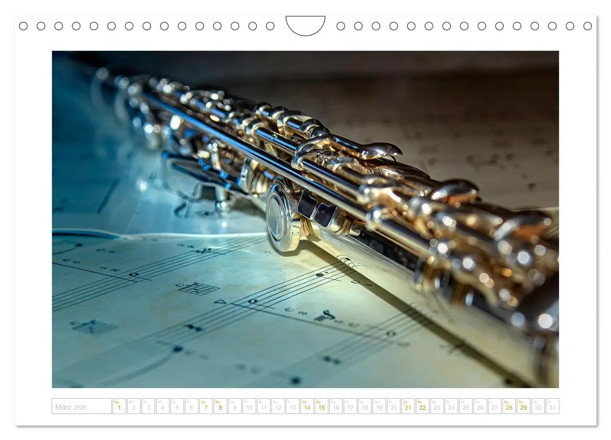 Bild: 9783457352656 | Die Querflöte, ein herrliches Instrument (Wandkalender 2026 DIN A4...