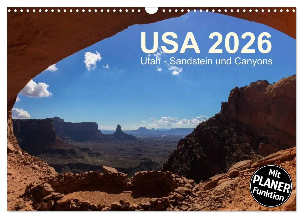Cover: 9783457972656 | USA 2026 Utah - Sandstein und Canyons (Wandkalender 2026 DIN A3...
