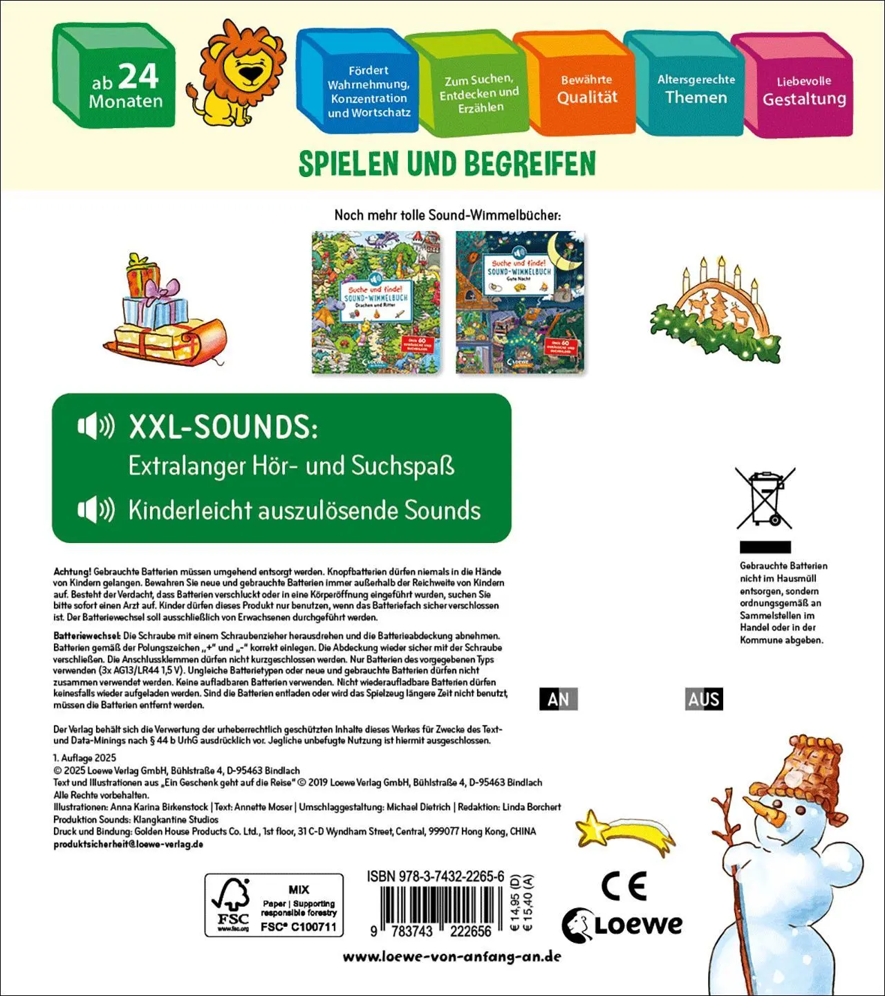 Bild: 9783743222656 | Suche und finde! Sound-Wimmelbuch - Weihnachten | Annette Moser | Buch