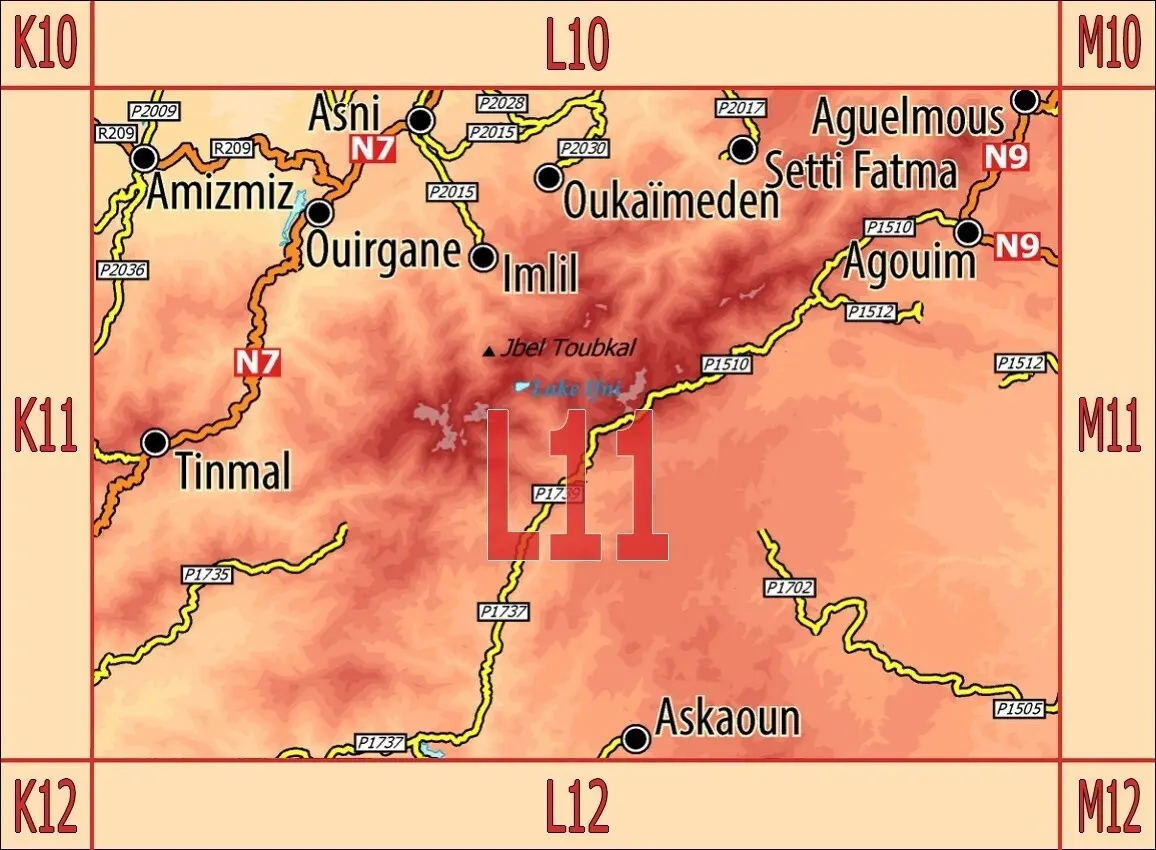 Bild: 9783943752656 | L11: Asni - Imlil - Oukaïmeden - Setti-Fatma 1:120.000 + GPS-Waypoints