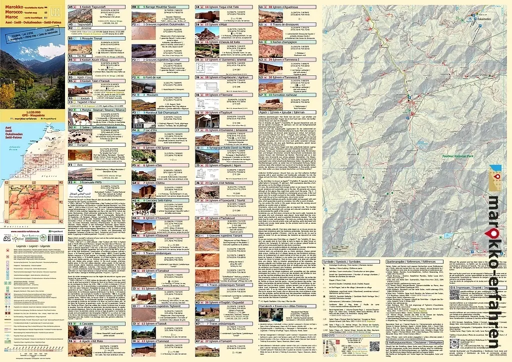 Bild: 9783943752656 | L11: Asni - Imlil - Oukaïmeden - Setti-Fatma 1:120.000 + GPS-Waypoints