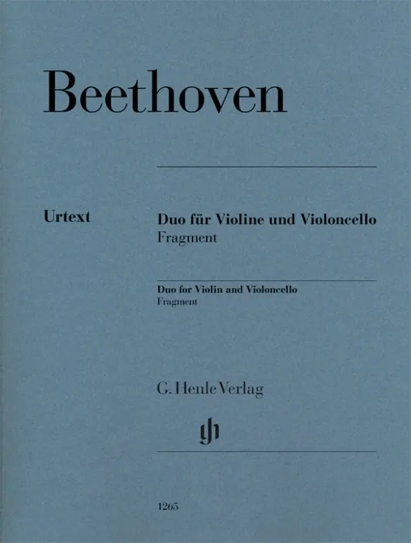 Cover: 9790201812656 | Ludwig van Beethoven - Duo für Violine und Violoncello, Fragment