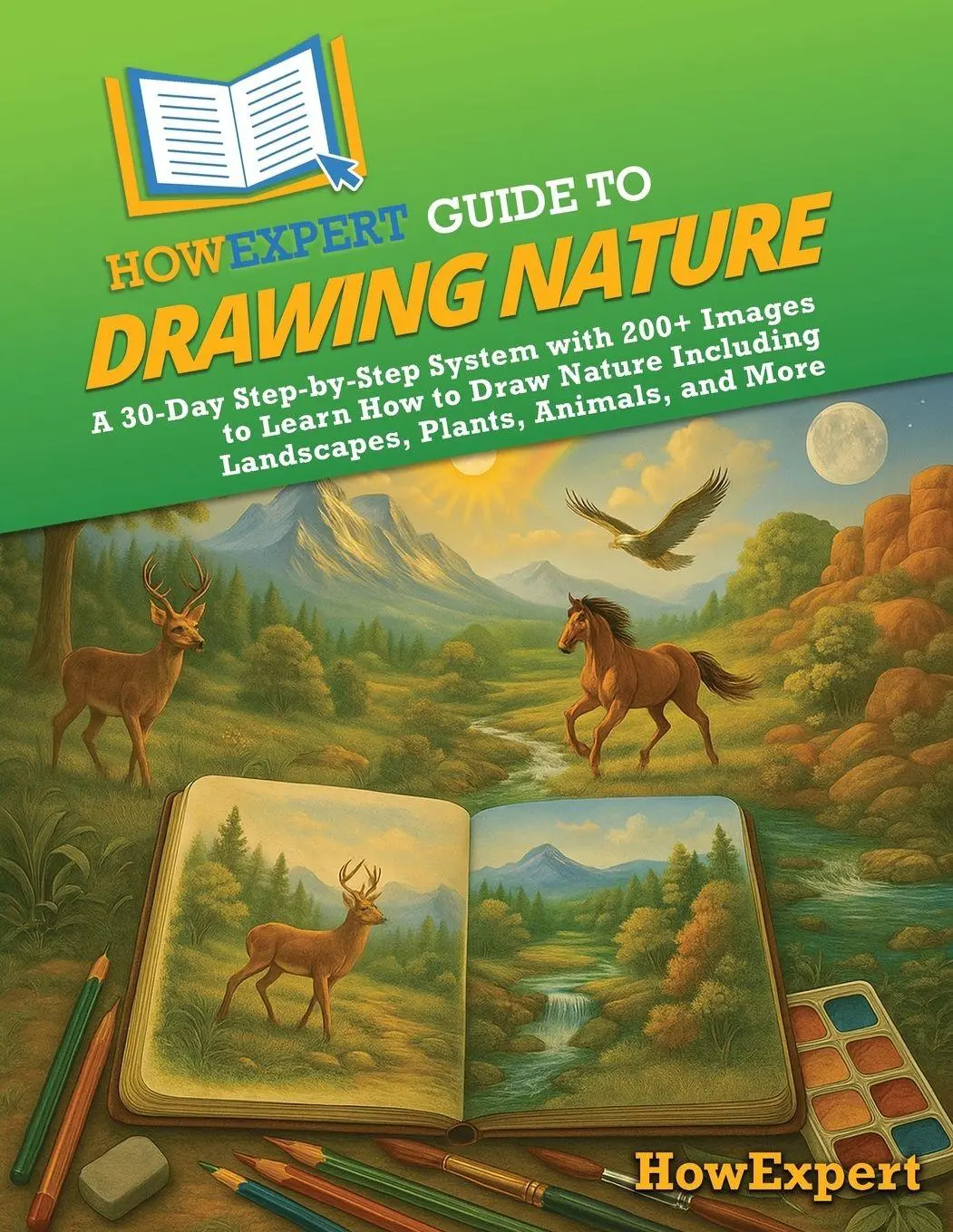 Cover: 9798895732656 | HowExpert Guide to Drawing Nature | Howexpert | Taschenbuch | Englisch