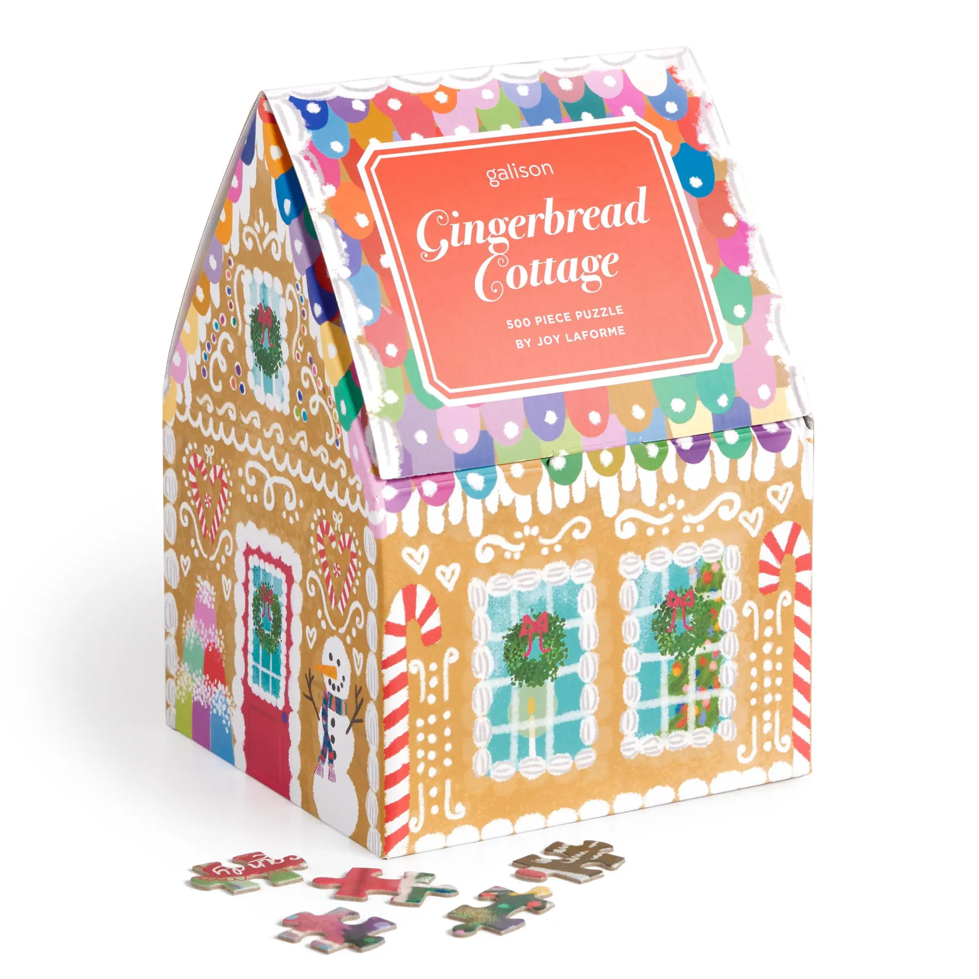 Cover: 9780735382756 | Joy Laforme Gingerbread Cottage. 500 Piece Puzzle in a House | Spiel