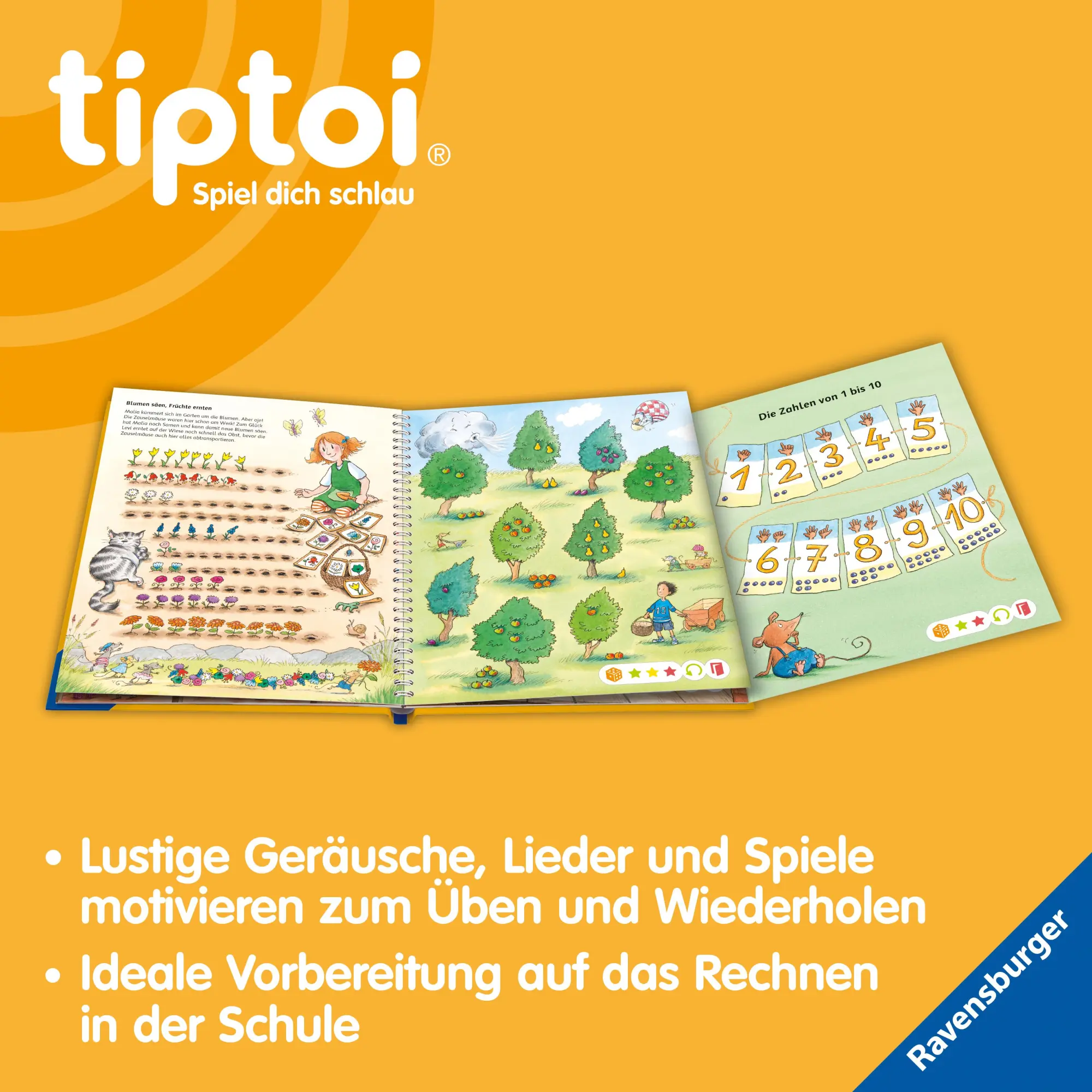 Bild: 9783473492756 | tiptoi® Meine Lern-Spiel-Welt - Zahlen und Mengen | Heike Tober | Buch