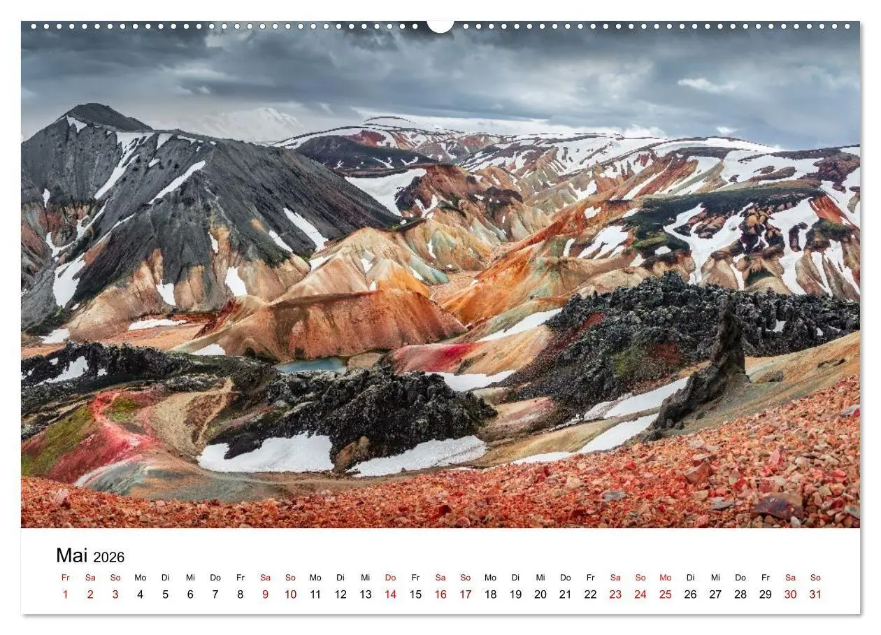 Bild: 9783516672756 | Island - Elemente der Natur (hochwertiger Premium Wandkalender 2026...