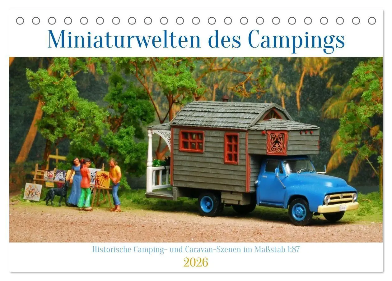 Cover: 9783516742756 | Miniaturwelten des Campings (Tischkalender 2026 DIN A5 quer),...