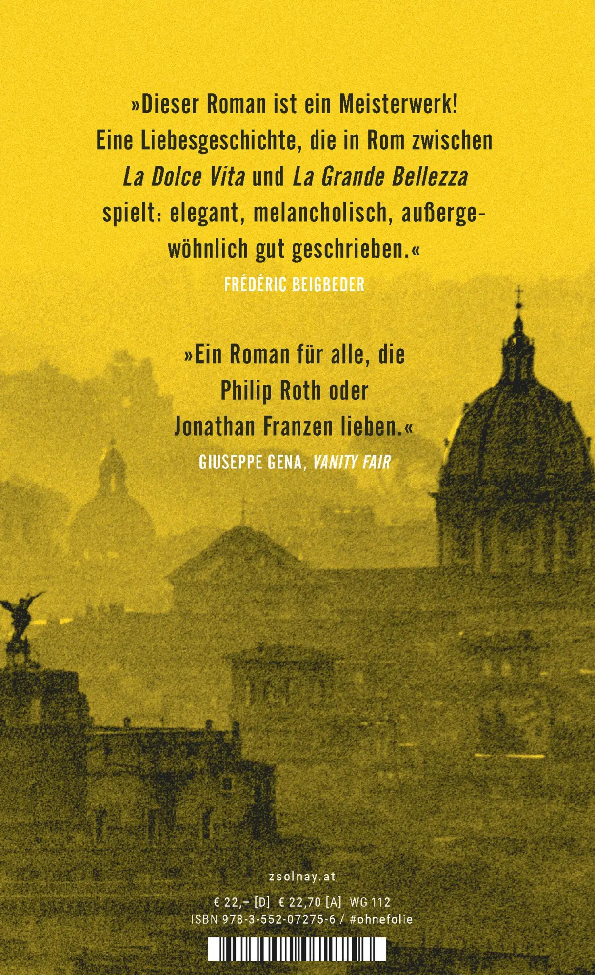 Bild: 9783552072756 | Der letzte Sommer in der Stadt | Roman | Gianfranco Calligarich | Buch