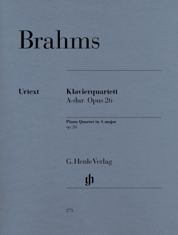 Cover: 9790201802756 | Piano Quartet In A Op.26 | Besetzung: Klavierquartette | Taschenbuch
