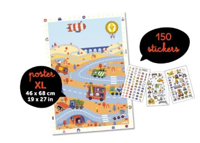 Bild: 3760262412856 | POPPIK - Sticker Kreativ Poster Fahrzeuge | Poster | Deutsch | 2025