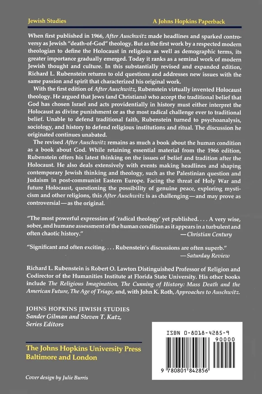 Rückseite: 9780801842856 | After Auschwitz | History, Theology, and Contemporary Judaism | Buch