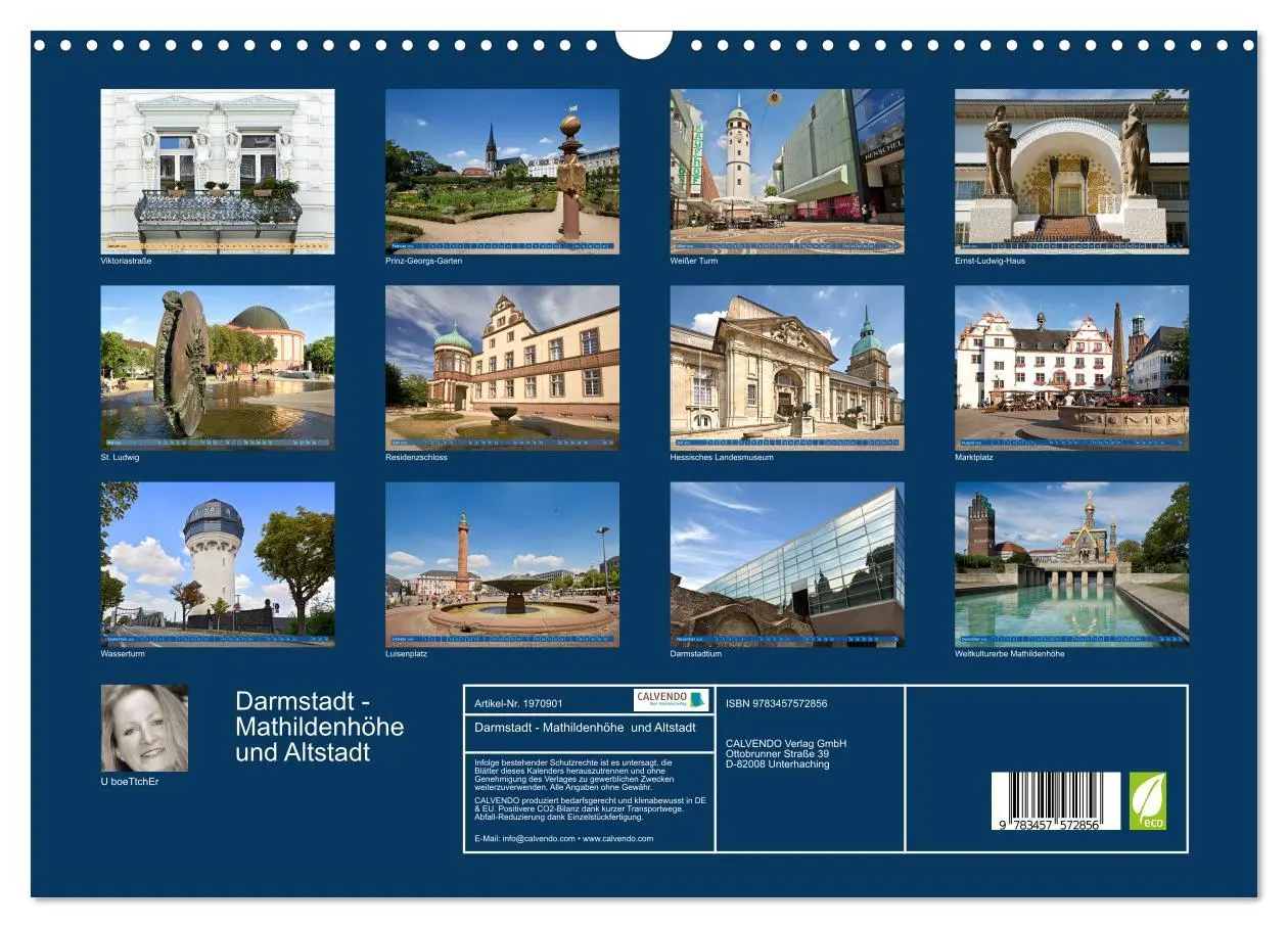 Bild: 9783457572856 | Darmstadt - Mathildenhöhe und Altstadt (Wandkalender 2026 DIN A3...
