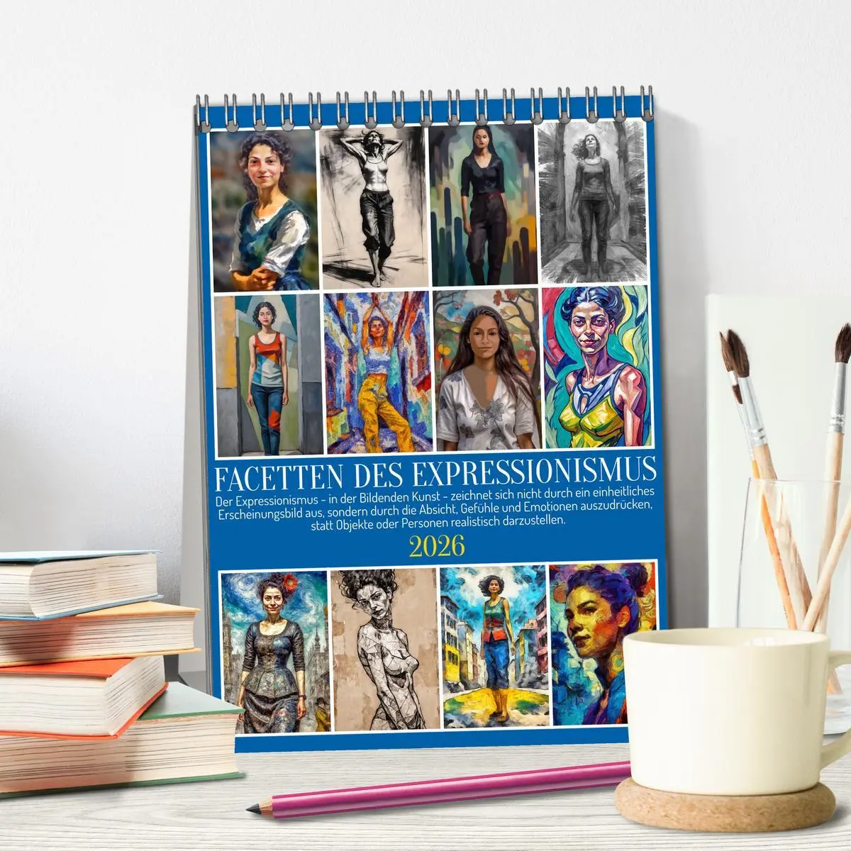 Bild: 9783516592856 | Facetten des Expressionismus (Tischkalender 2026 DIN A5 hoch),...