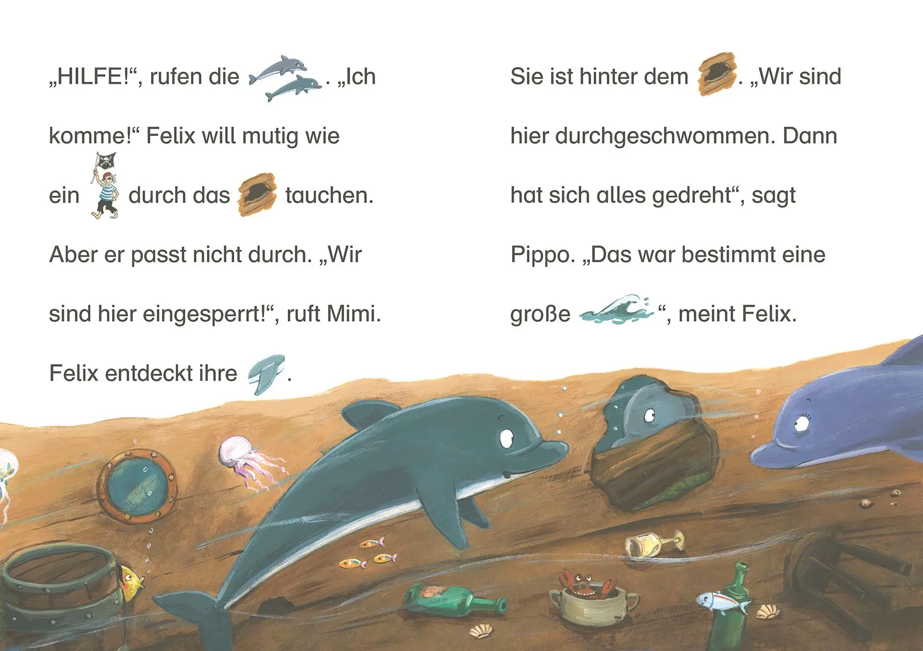 Bild: 9783743202856 | Bildermaus - Der kleine Delfin auf Schatzsuche | Dagmar Henze | Buch