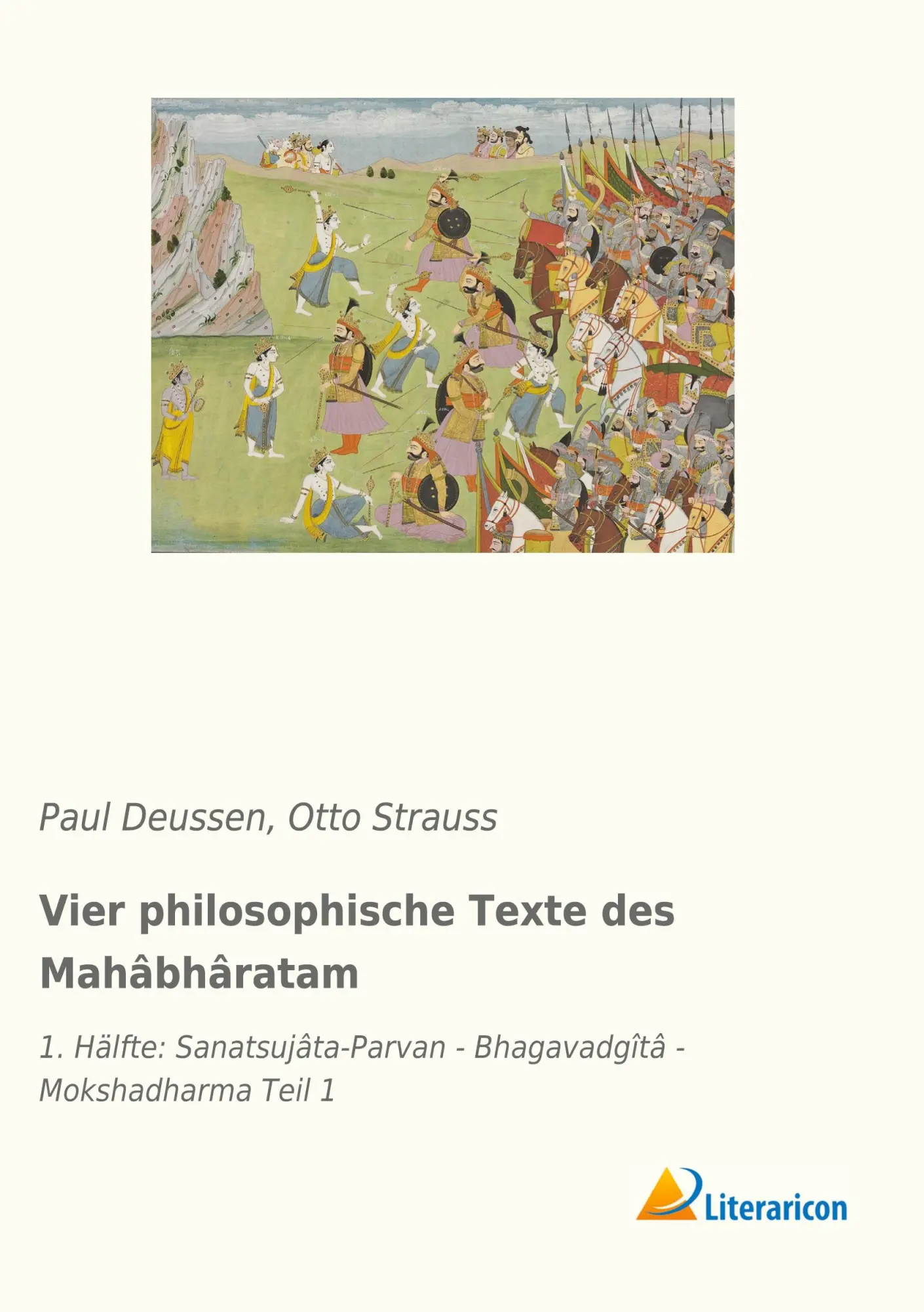 Cover: 9783965062856 | Vier philosophische Texte des Mahâbhâratam | Otto Strauss (u. a.)