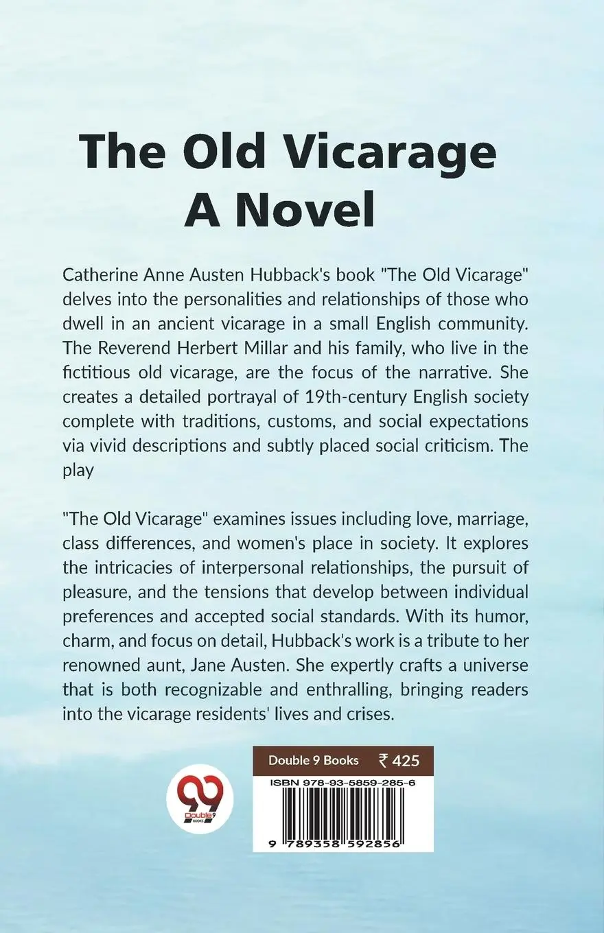 Rückseite: 9789358592856 | The Old Vicarage A Novel | Catherine Anne Austen Hubback | Taschenbuch