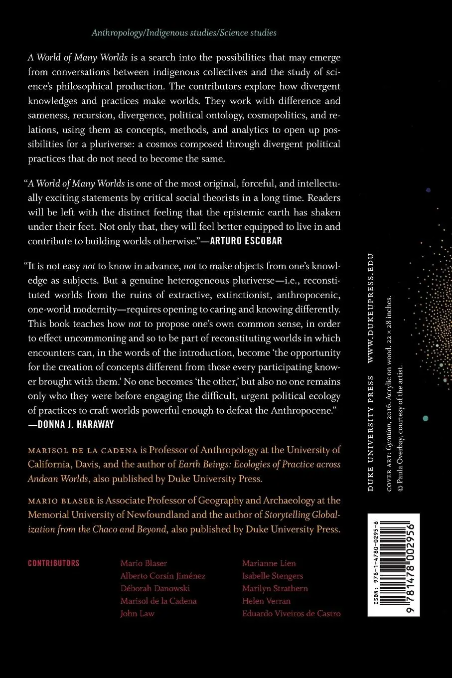 Rückseite: 9781478002956 | A World of Many Worlds | Marisol De La Cadena | Taschenbuch | Englisch