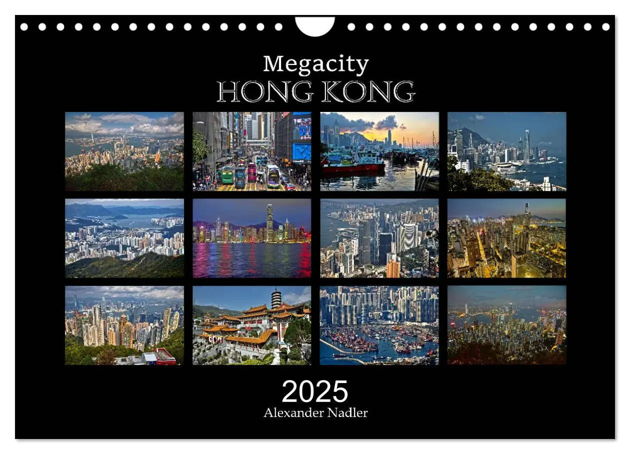 Cover: 9783435162956 | Megacity Hong Kong (Wandkalender 2025 DIN A4 quer), CALVENDO...