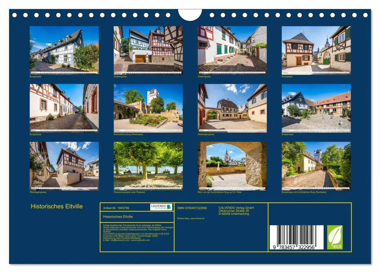 Bild: 9783457322956 | Historisches Eltville (Wandkalender 2026 DIN A4 quer), CALVENDO...