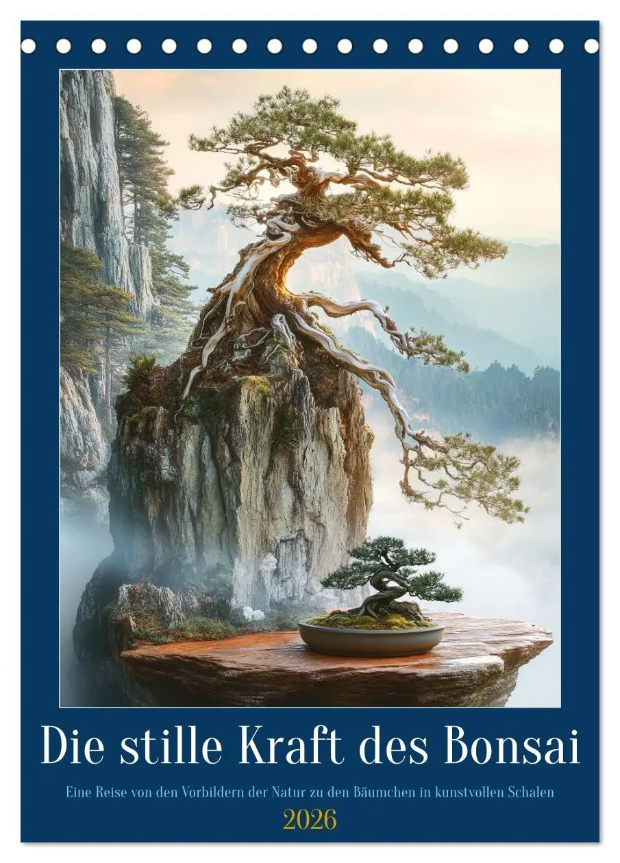 Cover: 9783457942956 | Die stille Kraft des Bonsai (Tischkalender 2026 DIN A5 hoch),...