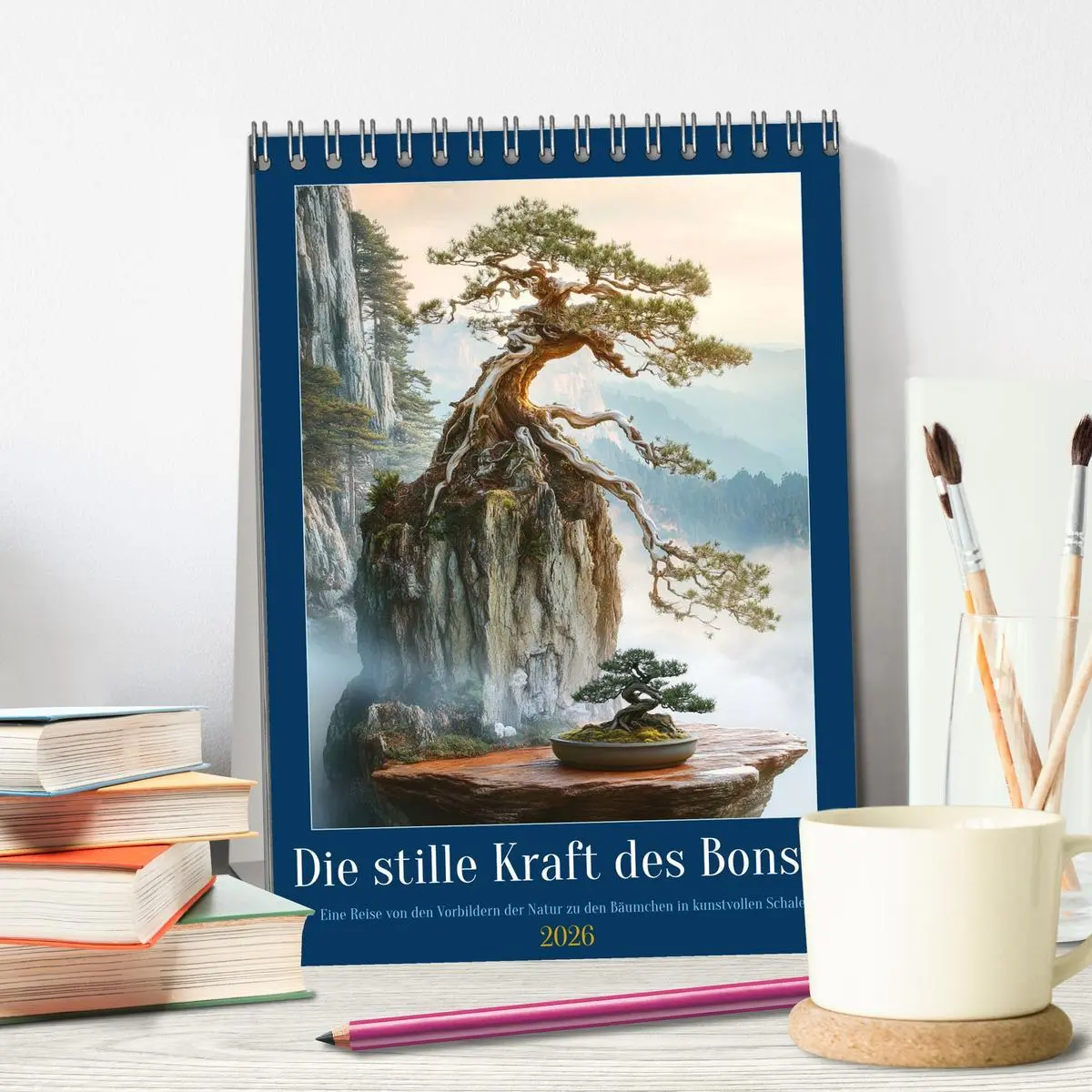 Bild: 9783457942956 | Die stille Kraft des Bonsai (Tischkalender 2026 DIN A5 hoch),...