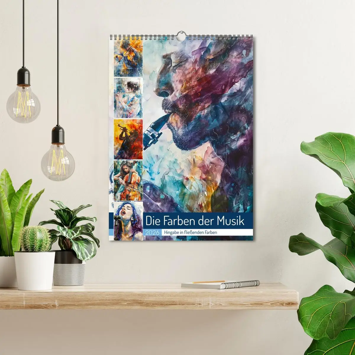Bild: 9783516272956 | Die Farben der Musik (Wandkalender 2026 DIN A3 hoch), CALVENDO...