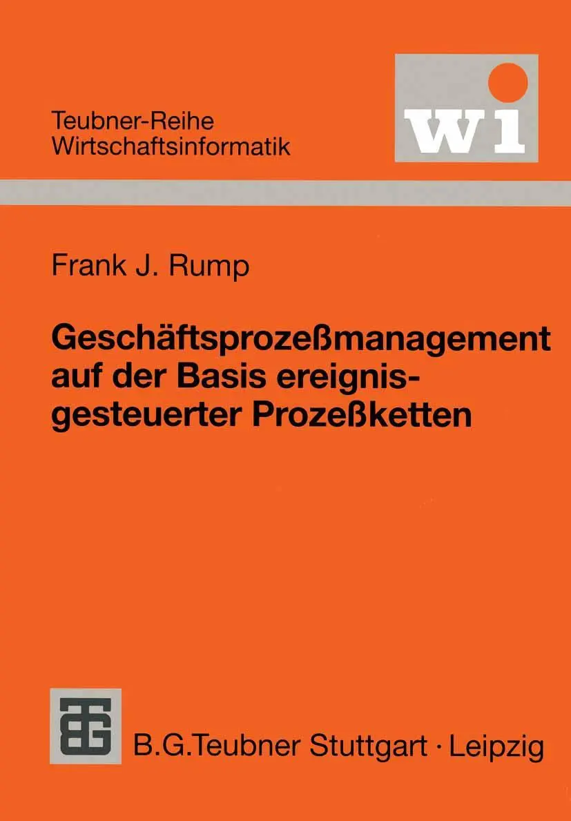 Cover: 9783519002956 | Geschäftsprozeßmanagement auf der Basis ereignisgesteuerter...