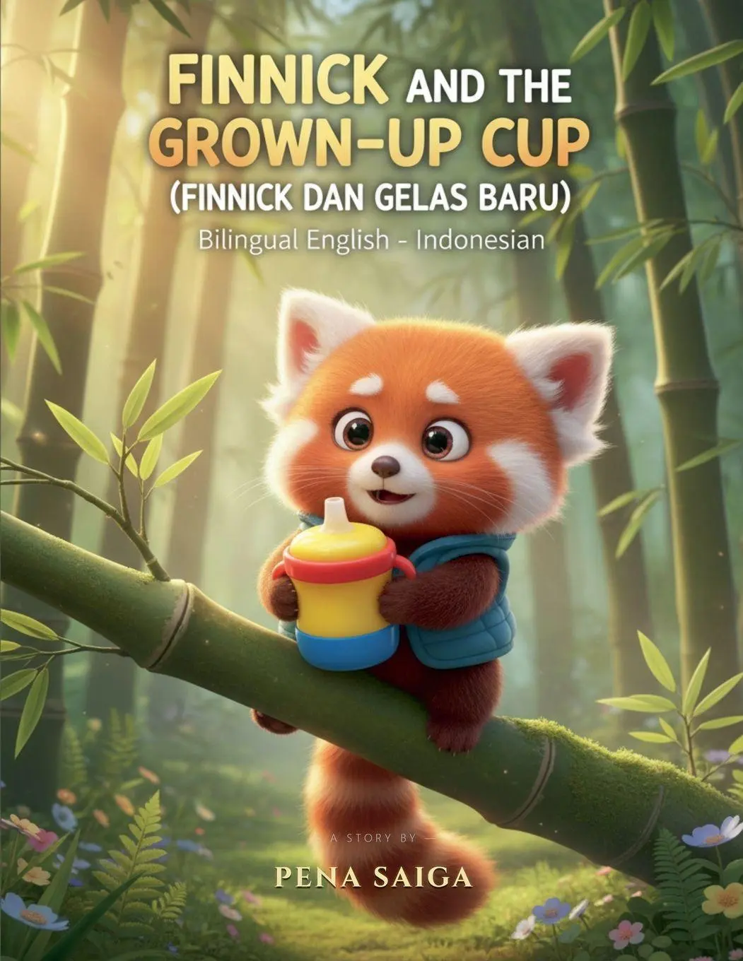 Cover: 9798233522956 | Finnick and the Grown-Up Cup - Finnick dan Gelas Baru - Bilingual...