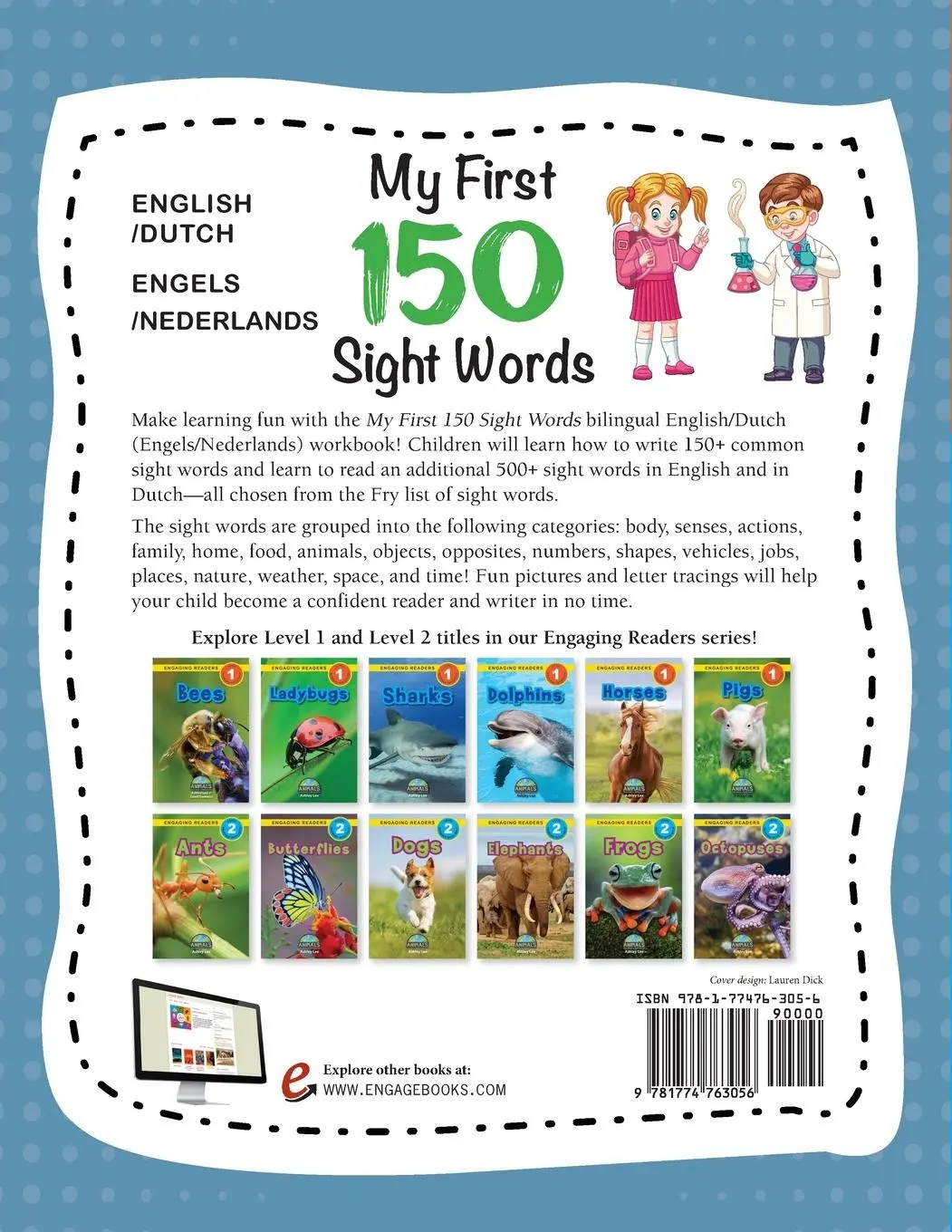 Rückseite: 9781774763056 | My First 150 Sight Words Workbook | Lauren Dick | Taschenbuch | 2021