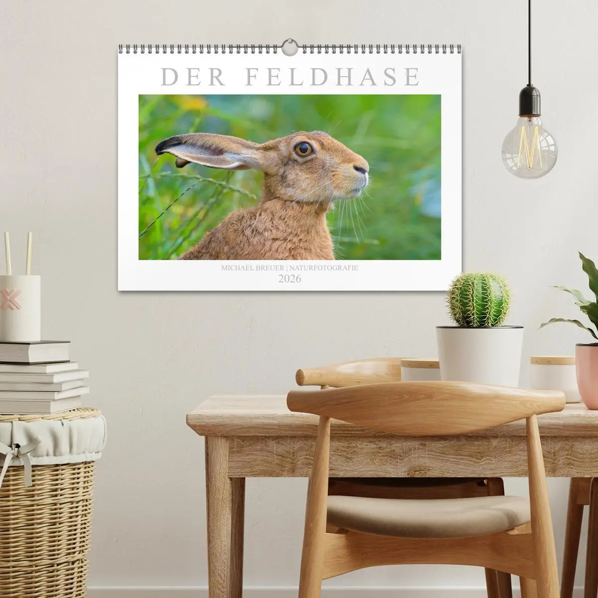 Bild: 9783457763056 | Der Feldhase (Wandkalender 2026 DIN A3 quer), CALVENDO Monatskalender