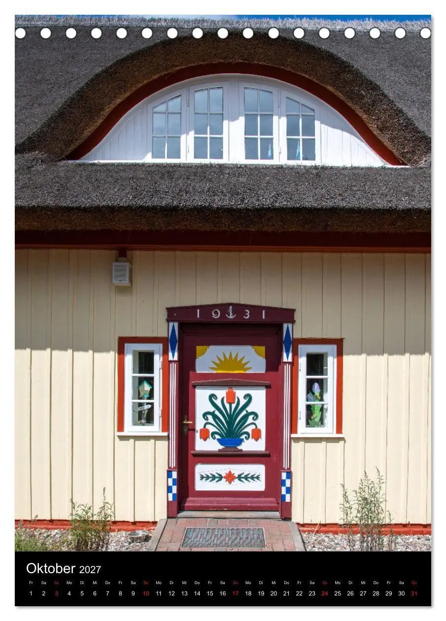 Bild: 9783569633056 | Darßer Türen (Tischkalender 2027 DIN A5 hoch), CALVENDO Monatskalender