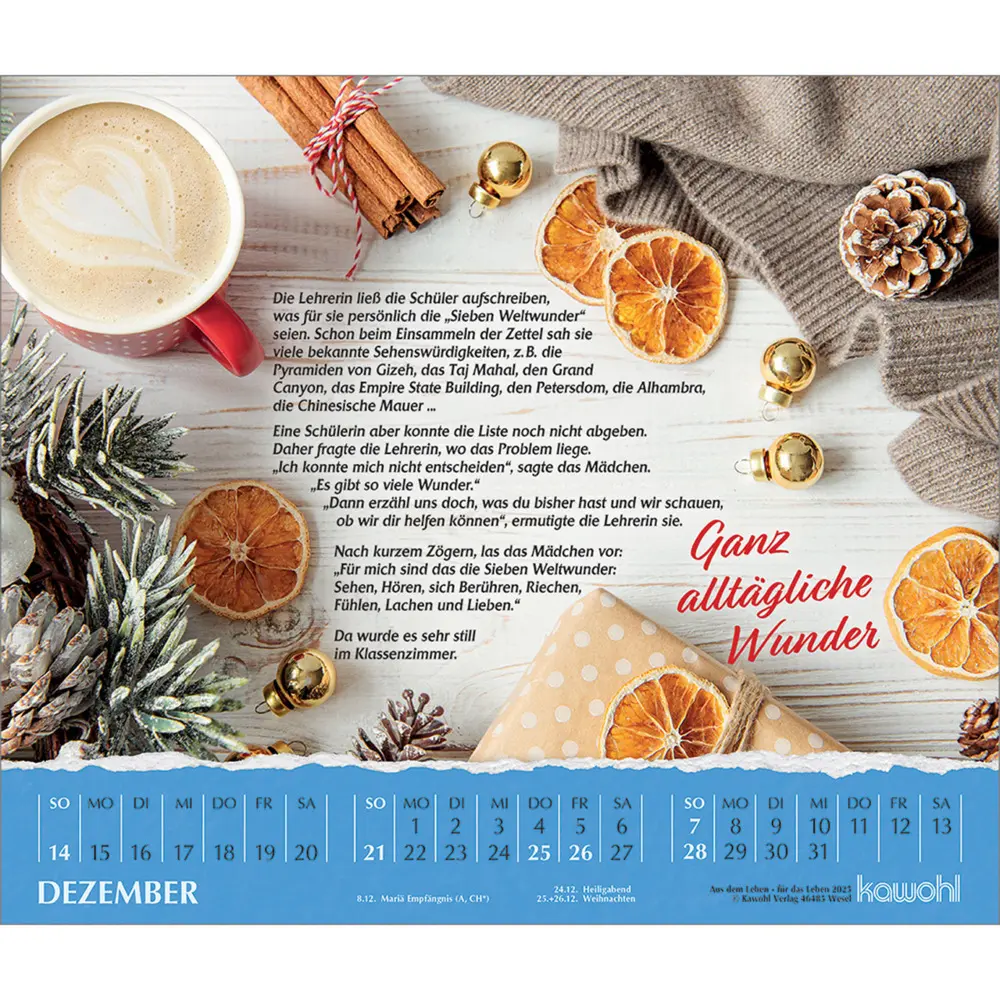 Bild: 9783754833056 | Aus dem Leben - für das Leben 2025 | Kalender | Kalender | Deutsch