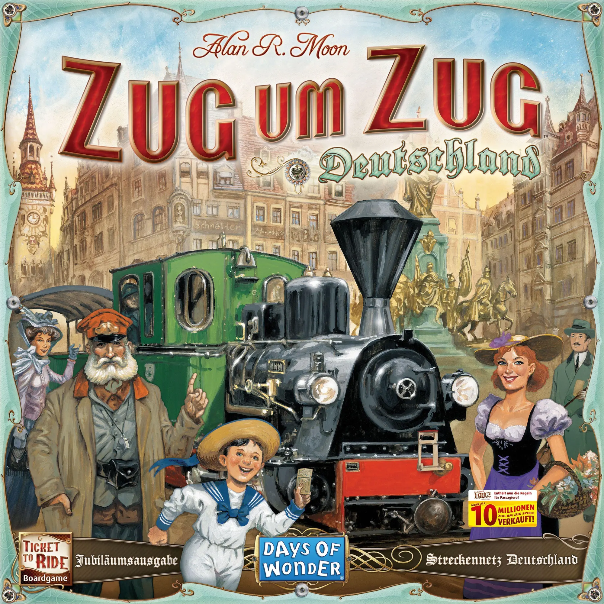 Cover: 824968203156 | Zug um Zug Deutschland | Alan R. Moon | Spiel | DOWD0026 | Deutsch