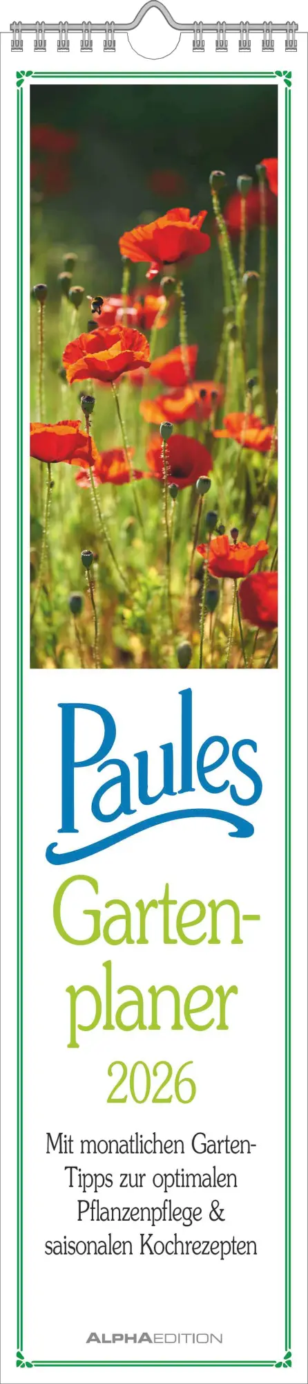 Cover: 4069095003156 | Paules Gartenplaner 2026 - Streifenplaner - Wandplaner -...