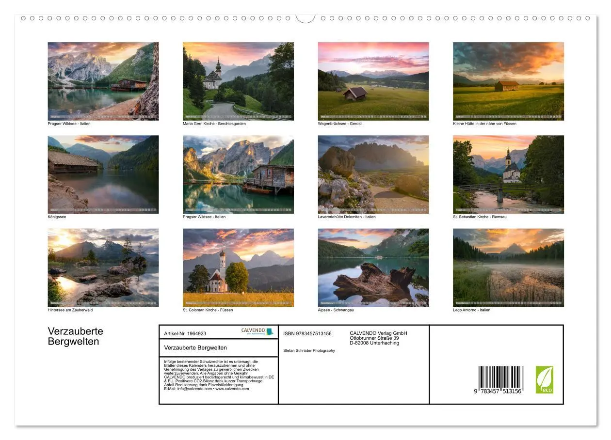 Bild: 9783457513156 | Verzauberte Bergwelten (hochwertiger Premium Wandkalender 2026 DIN...