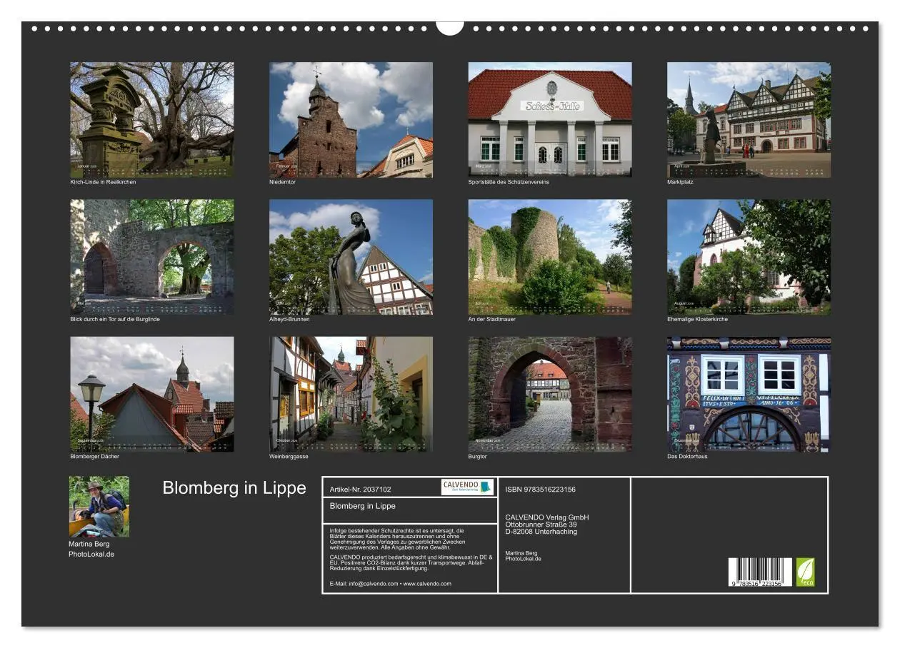 Bild: 9783516223156 | Blomberg in Lippe (Wandkalender 2026 DIN A2 quer), CALVENDO...