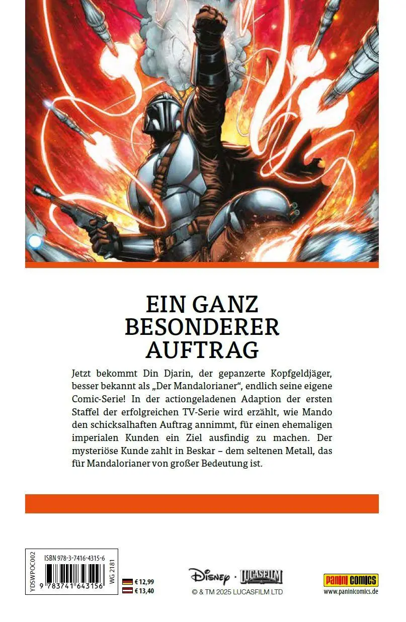 Rückseite: 9783741643156 | Star Wars (Pocket Edition): The Mandalorian Staffel I.1: Das ist...