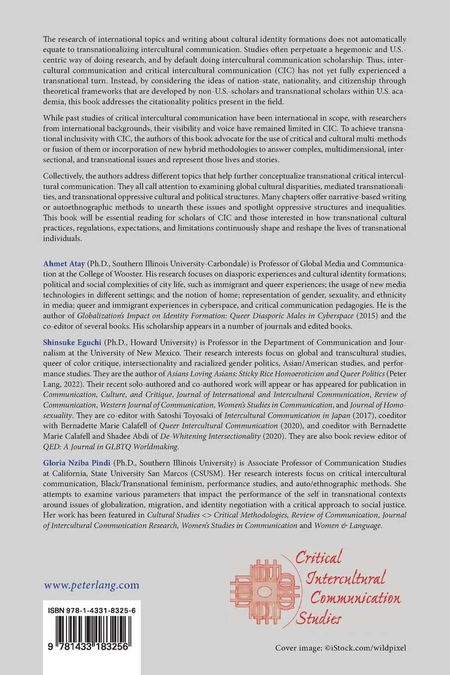 Rückseite: 9781433183256 | Transnationalizing Critical Intercultural Communication | Atay (u. a.)