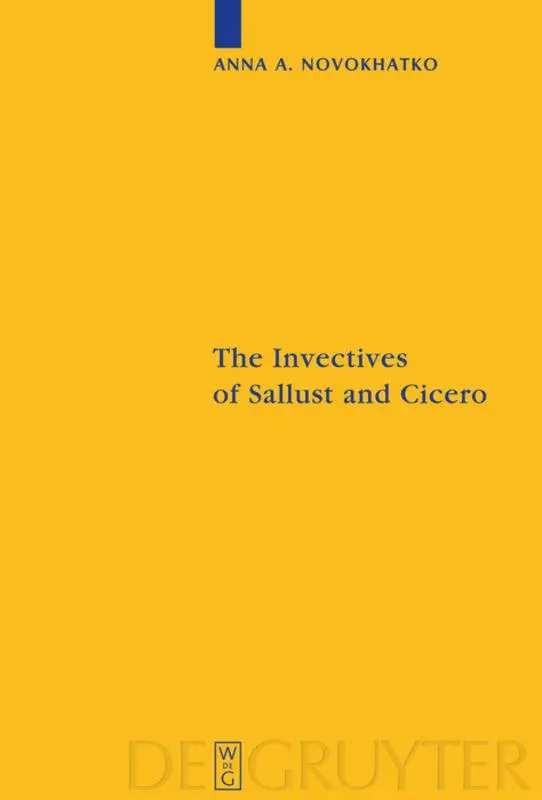 Cover: 9783110213256 | The Invectives of Sallust and Cicero | Anna Novokhatko | Buch | XII
