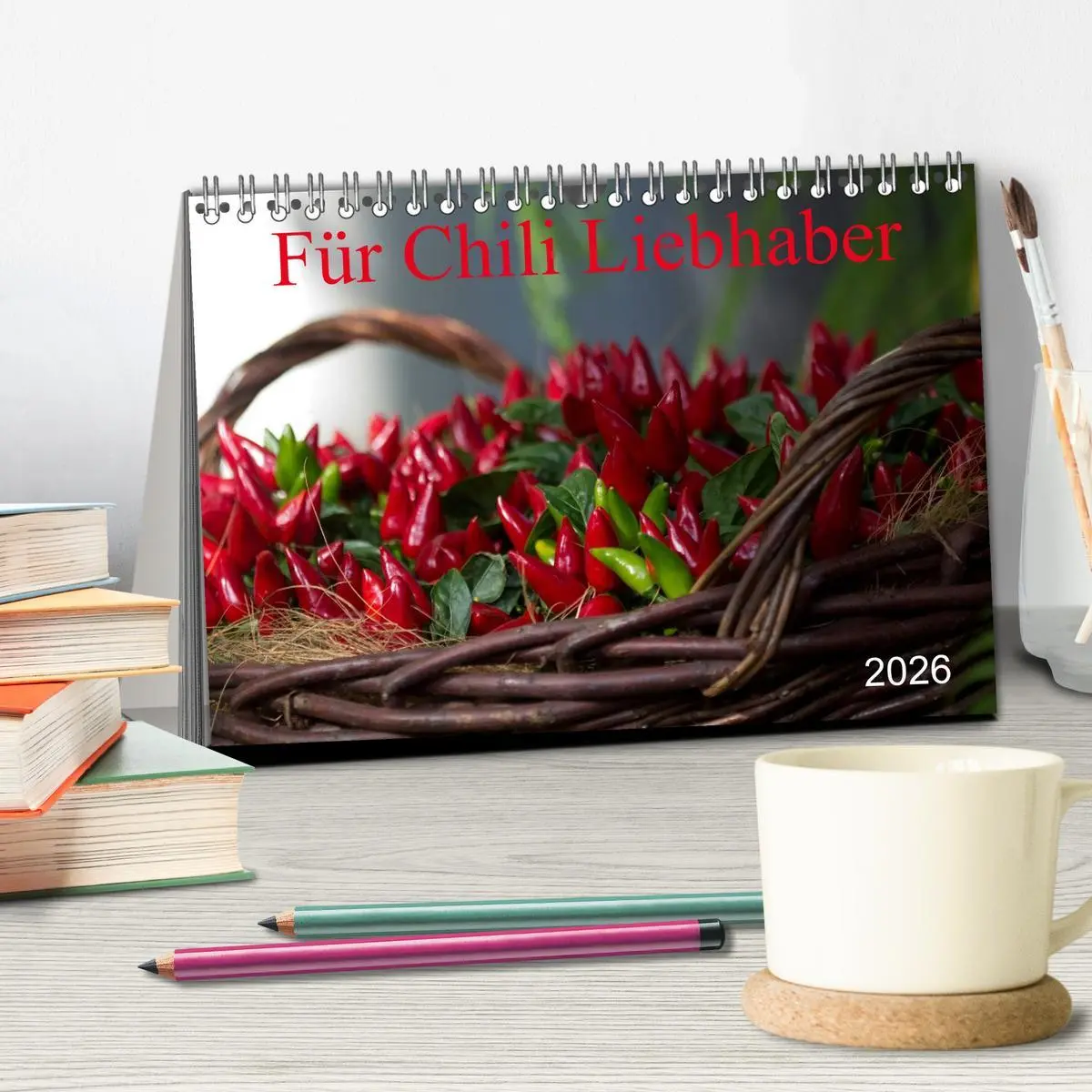 Bild: 9783457983256 | Für Chili Liebhaber (Tischkalender 2026 DIN A5 quer), CALVENDO...