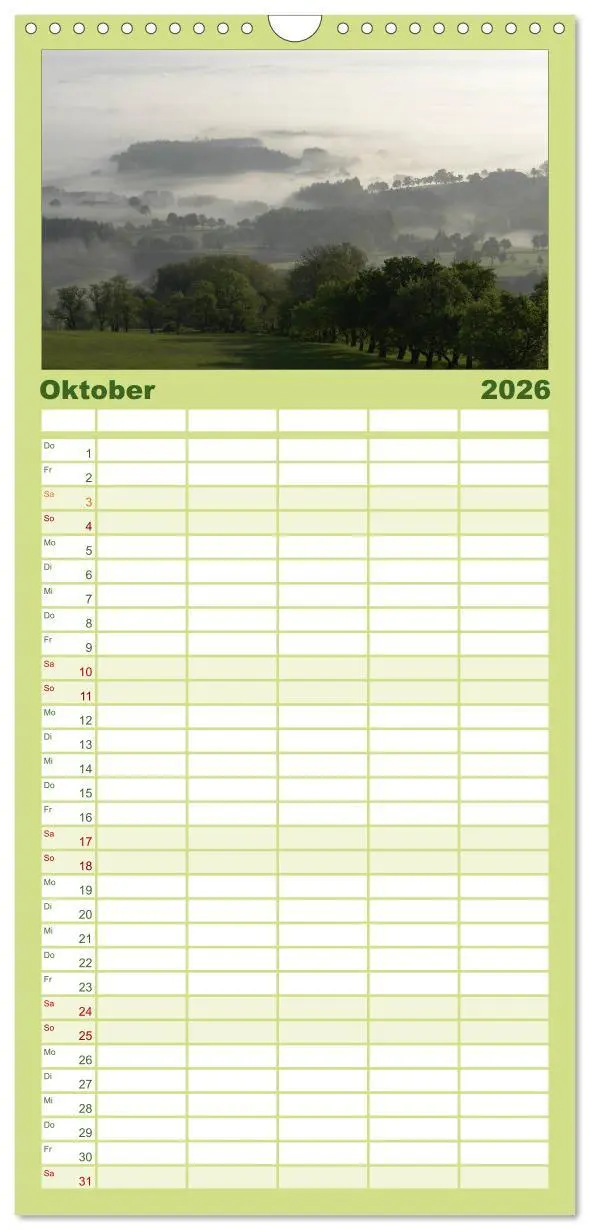 Bild: 9783516523256 | Familienplaner 2026 - Baum-Variationen mit 5 Spalten (Wandkalender,...