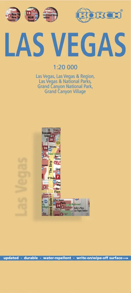 Cover: 9783866093256 | Borch Map Las Vegas | (Land-)Karte | Mehrfarbendruck. Gefalzt | 2 S.