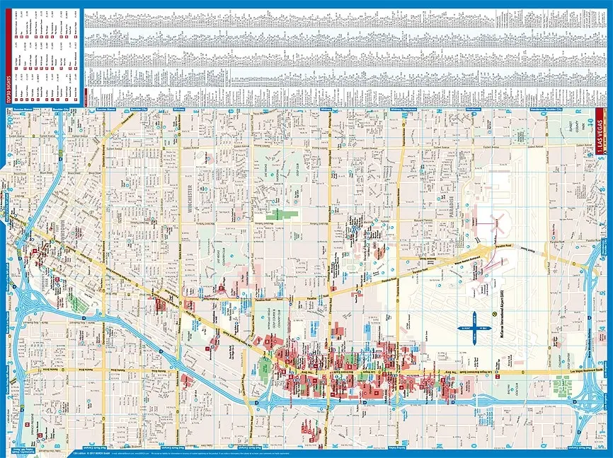 Bild: 9783866093256 | Borch Map Las Vegas | (Land-)Karte | Mehrfarbendruck. Gefalzt | 2 S.