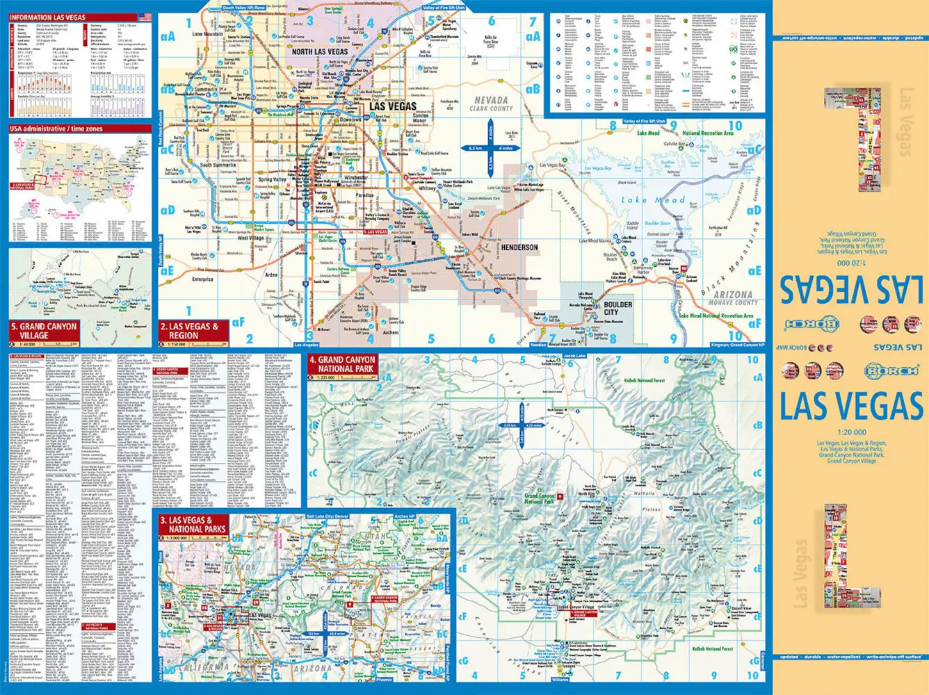 Bild: 9783866093256 | Borch Map Las Vegas | (Land-)Karte | Mehrfarbendruck. Gefalzt | 2 S.