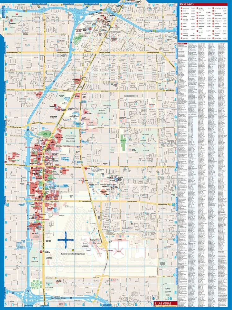 Bild: 9783866093256 | Borch Map Las Vegas | (Land-)Karte | Mehrfarbendruck. Gefalzt | 2 S.